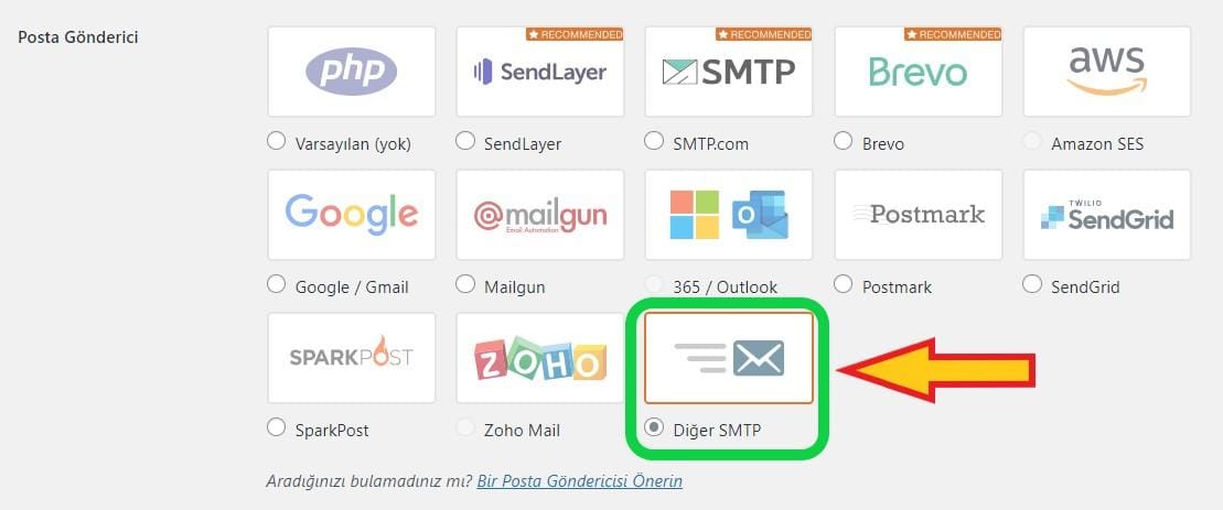 SMTP Ayarları