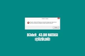 D3dx9_43.Dll hatası