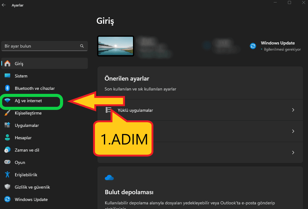 Windows Ağ Ayarlarını Sıfırlama (Resimli Anlatım) 1 Windows 11 ağ sıfırlama