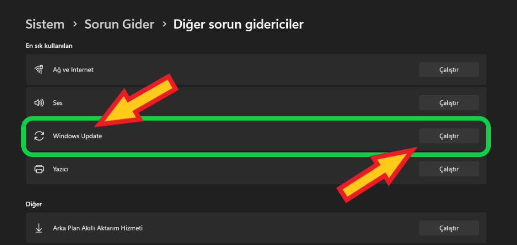 Windows Update Yükleme Hatası 0x80070103 (Çözüldü) 4 Windows update sorun giderme