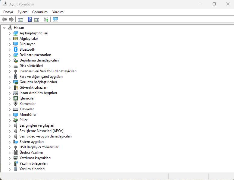 System Service Exception hatasını aygıt yöneticisinden çözmek