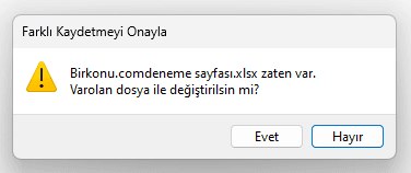 Excel dosyası şifre kaldırma