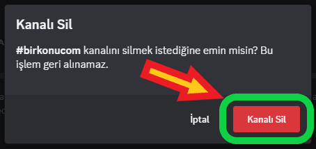 discord kanal silme