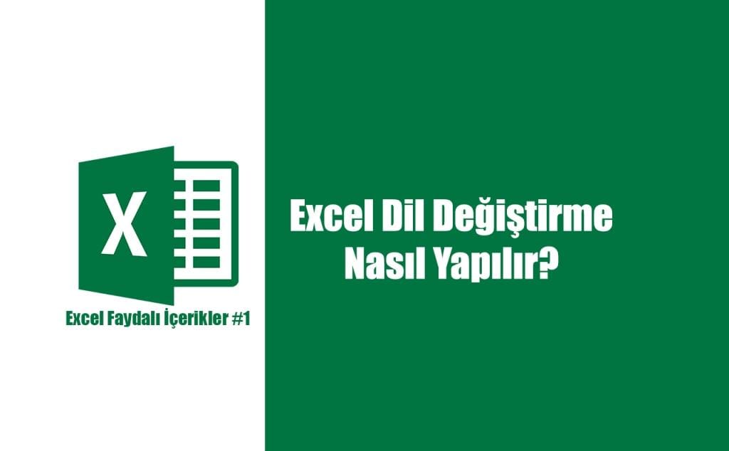 excel dil değiştirme