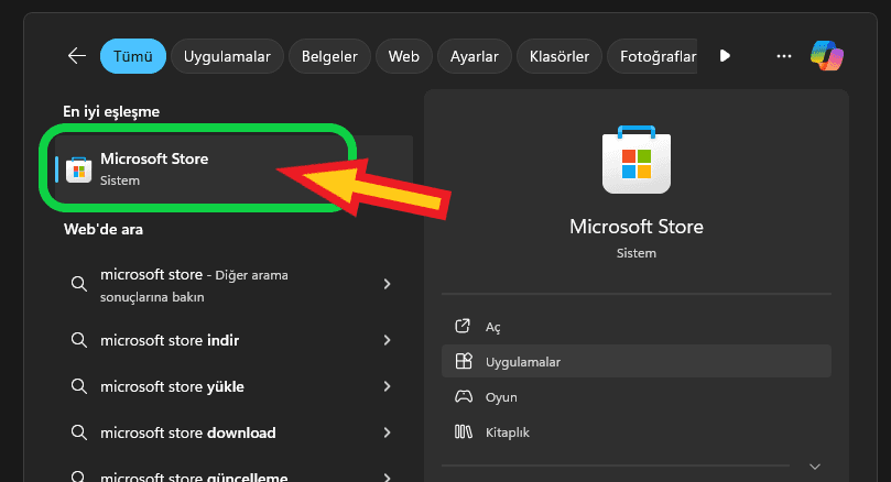 microsoft store'den itunes yükleme