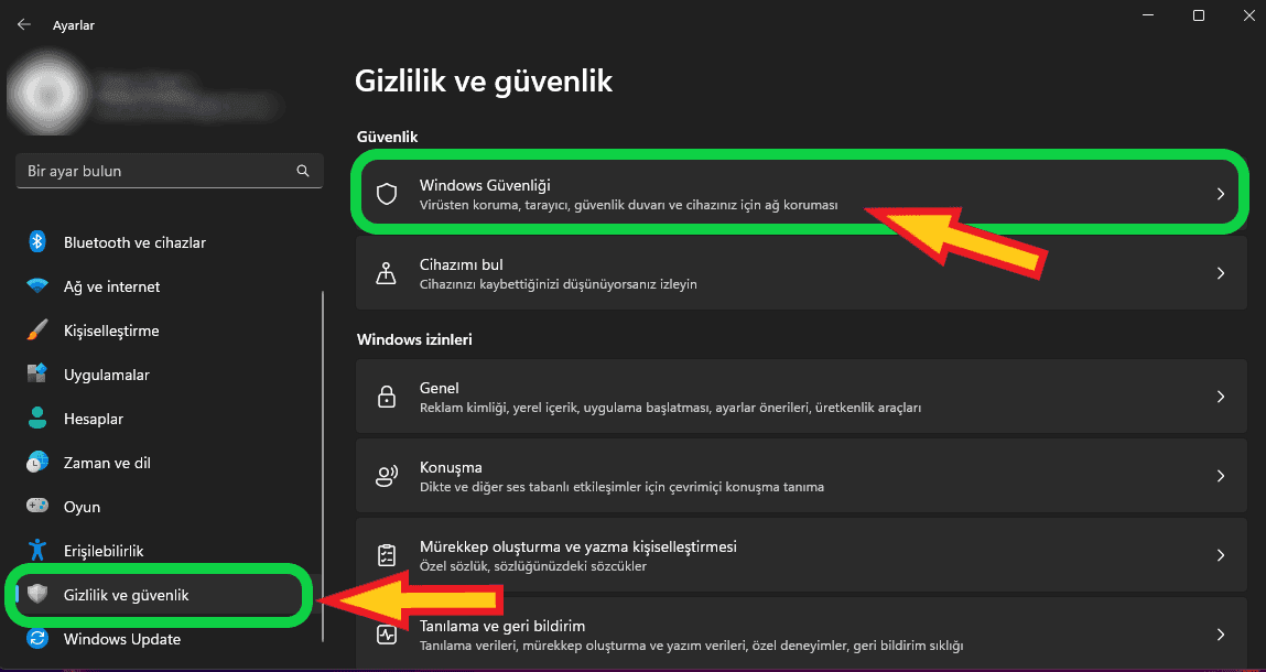 Windows 11 defender nereden açılır
