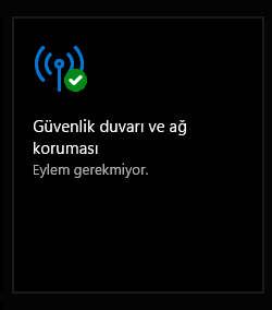Windows Defender Güvenlik Duvarı ve Ağ Koruması Ayarları