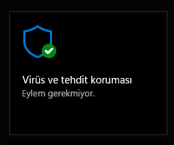 Windows Defender Virüs ve Tehdit koruması ayarları