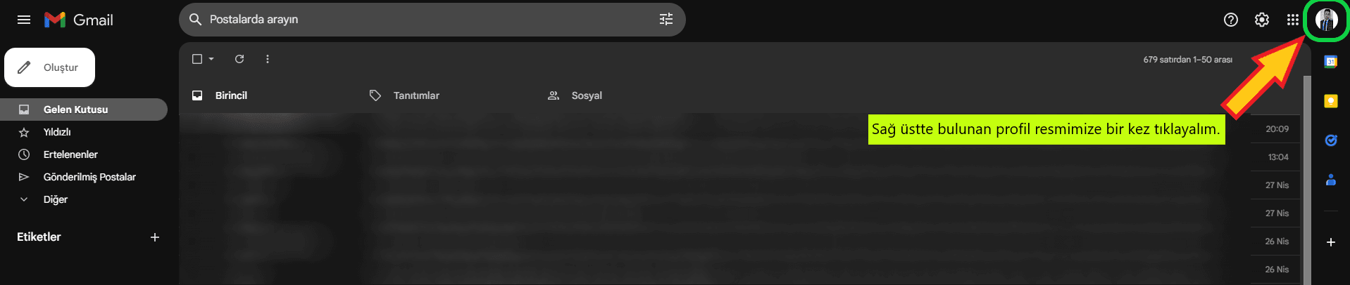 gmail profil resmi