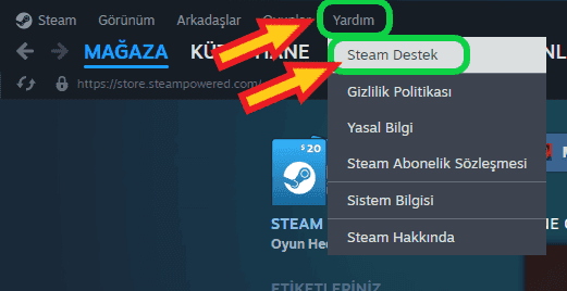 steam geri iade nasıl yapılır