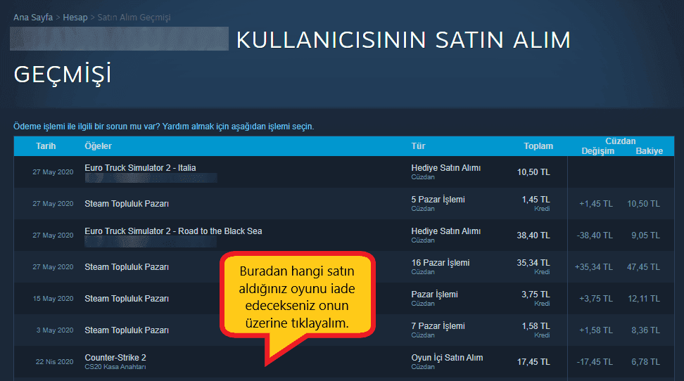 steam iade talebi süreci nasıldır