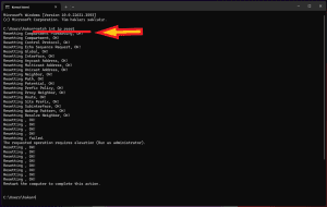 cmd ağ ayarlarını sıfırlama kodu