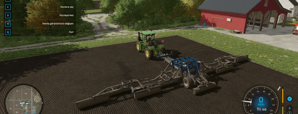 Farming simulator tarla sarma işlemi FS22