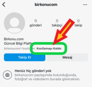 İnstagram Görüldü Olmadan Mesaj Okuma 6 instagram kısıtlama kaldır
