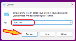 BIOS TPM 2.0 açma