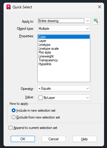 qselect komutu neye yarar